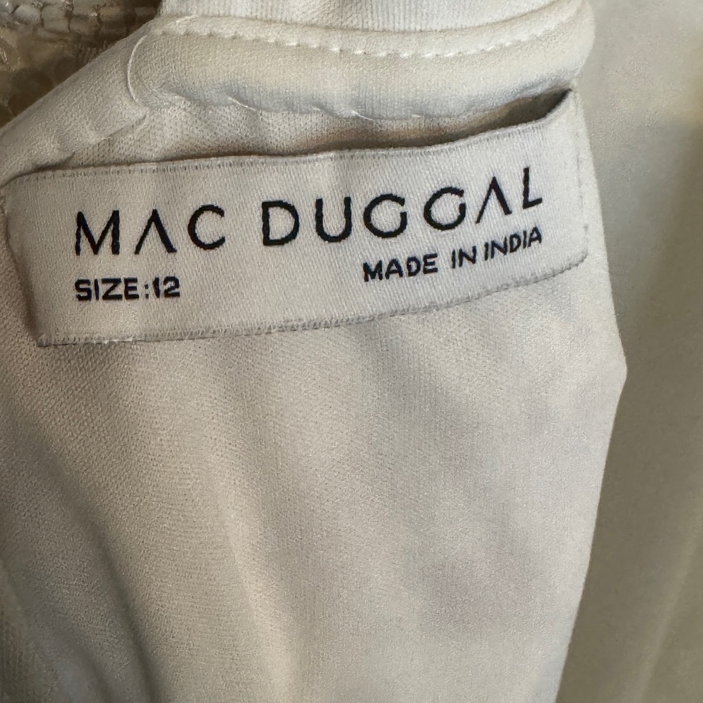 Mac Duggal Ivory Sequin Evening Gown - Picture 10 of 14